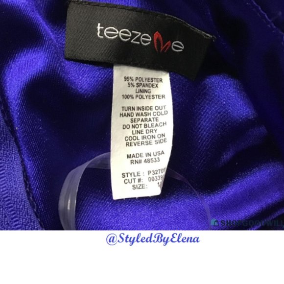 Macy's Royal Blue Dress (Size 18) - Picture 7 of 17
